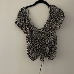 Cropped Floral shirt